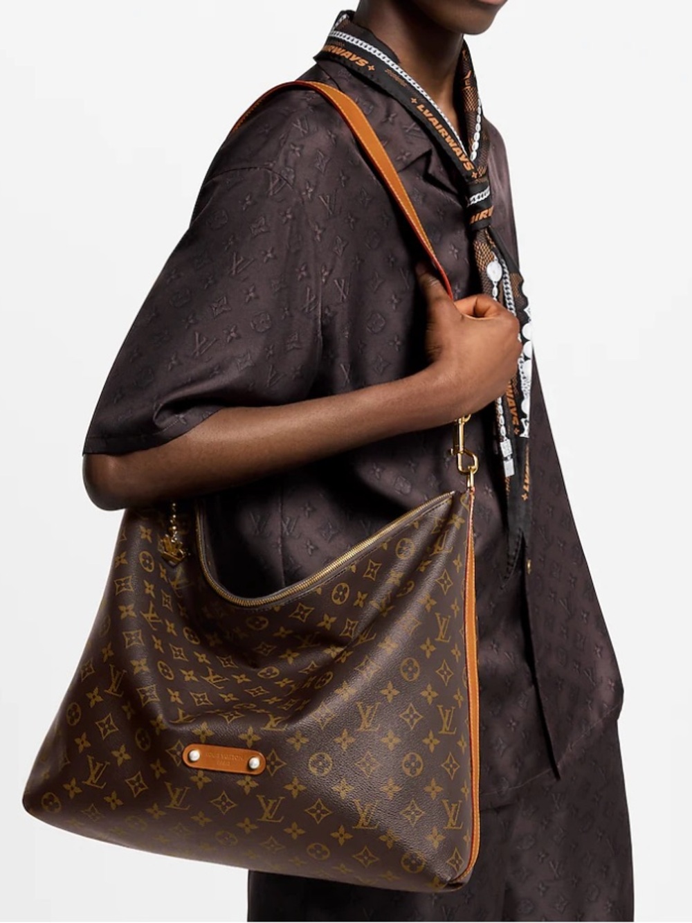 Louis Vuitton Vagabond Brown Hobo Monogram Bag - Picture 12 of 12